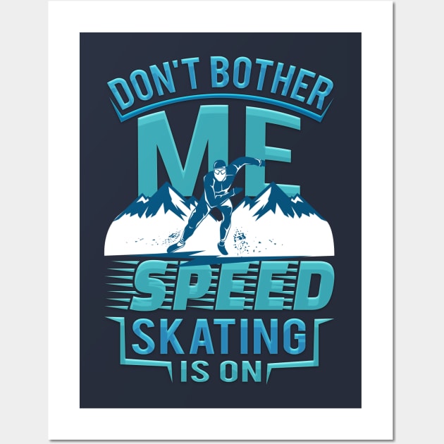 Speed Skating Fan Wall Art by 4Craig